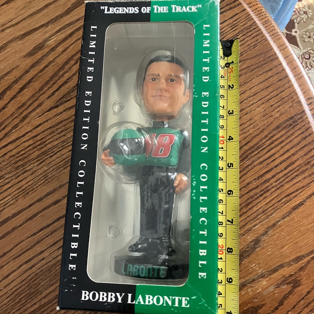 Forever Collectibles Bobby Labonte Bobblehead - Green, Black.